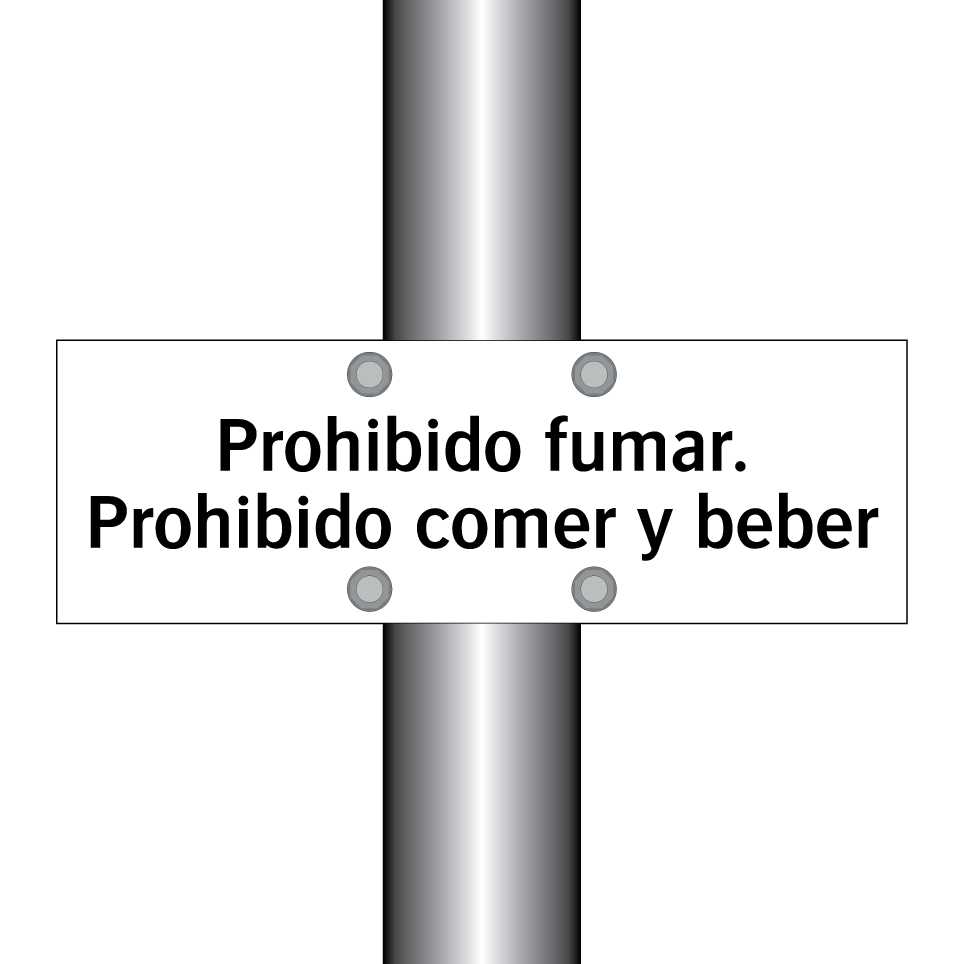 Prohibido fumar. Prohibido comer y beber