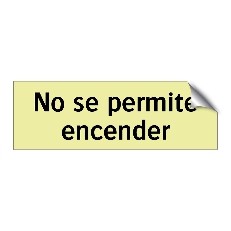 No se permite encender