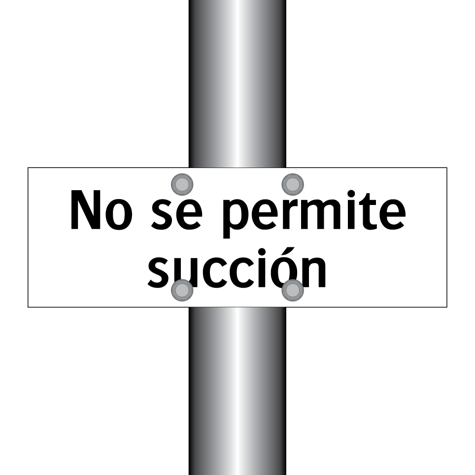 No se permite succión