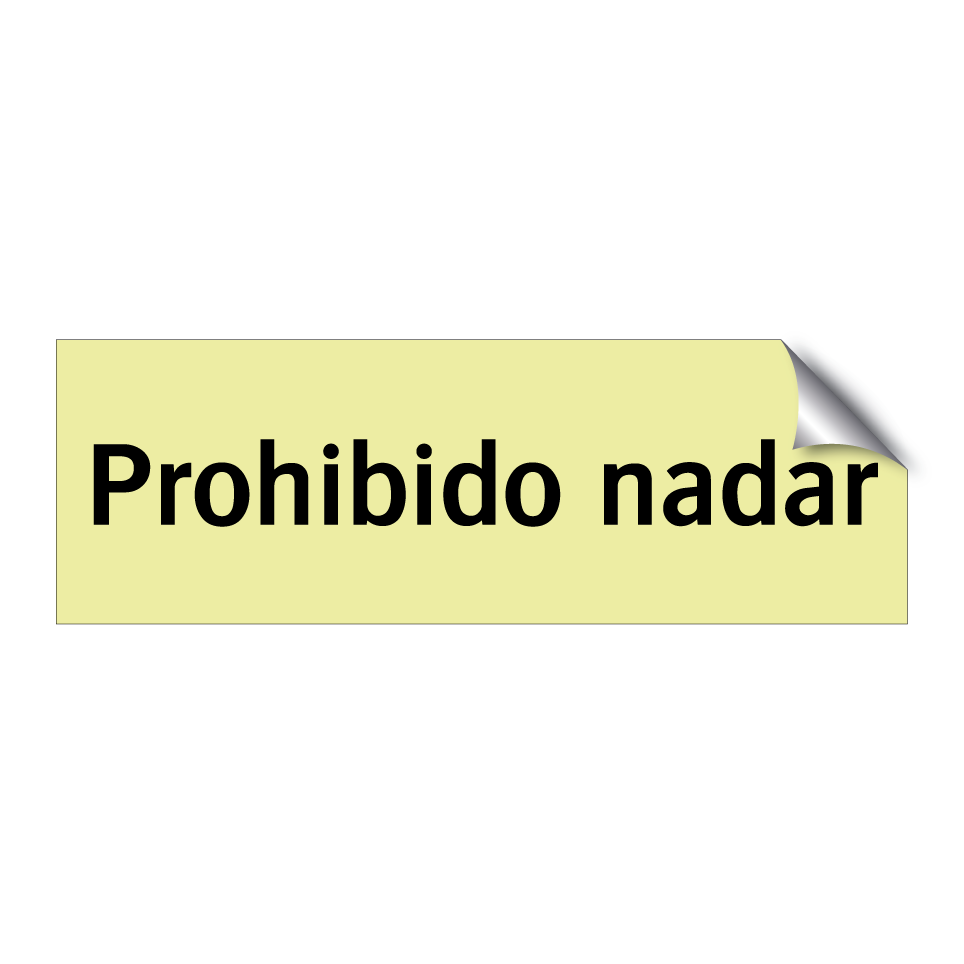 Prohibido nadar