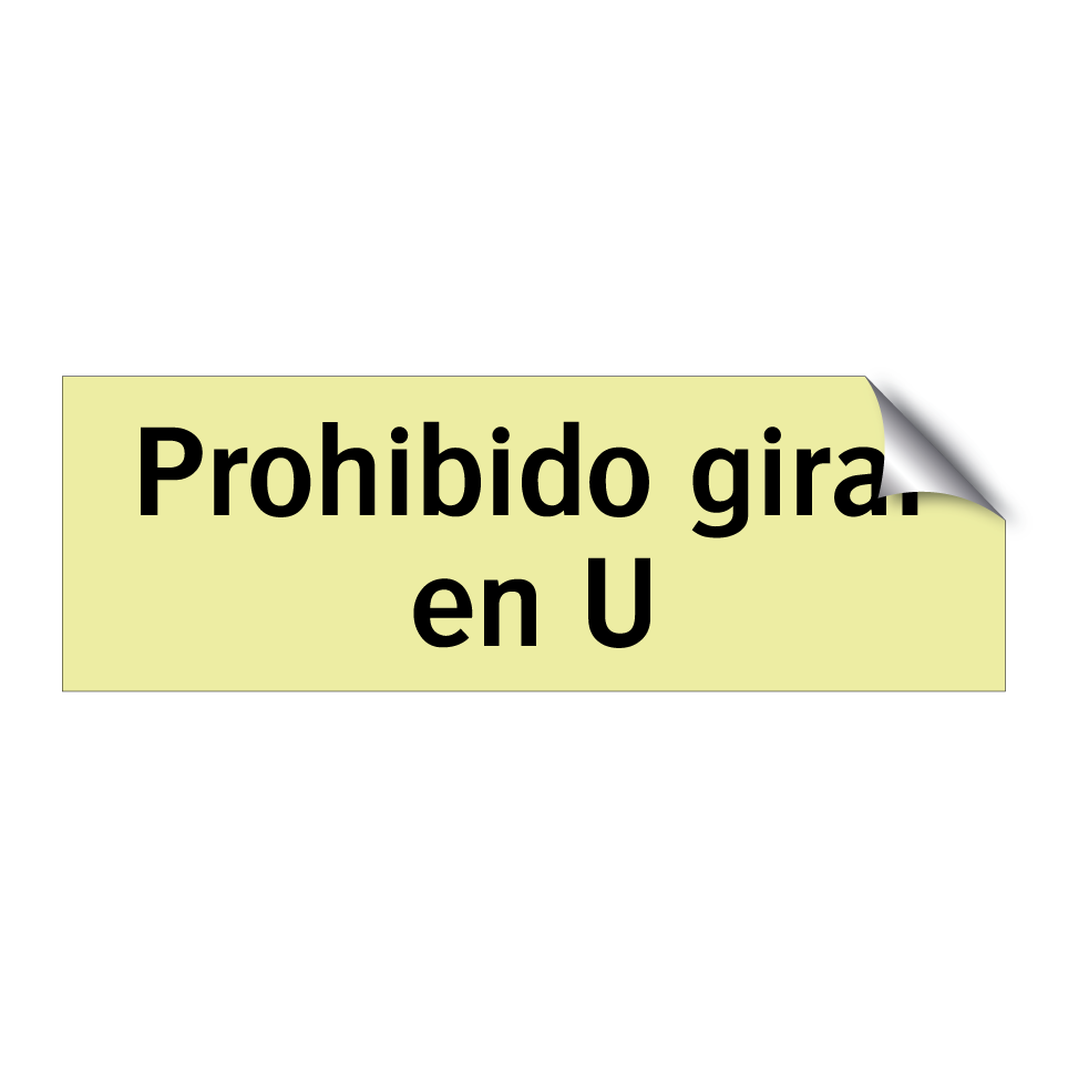 Prohibido girar en U