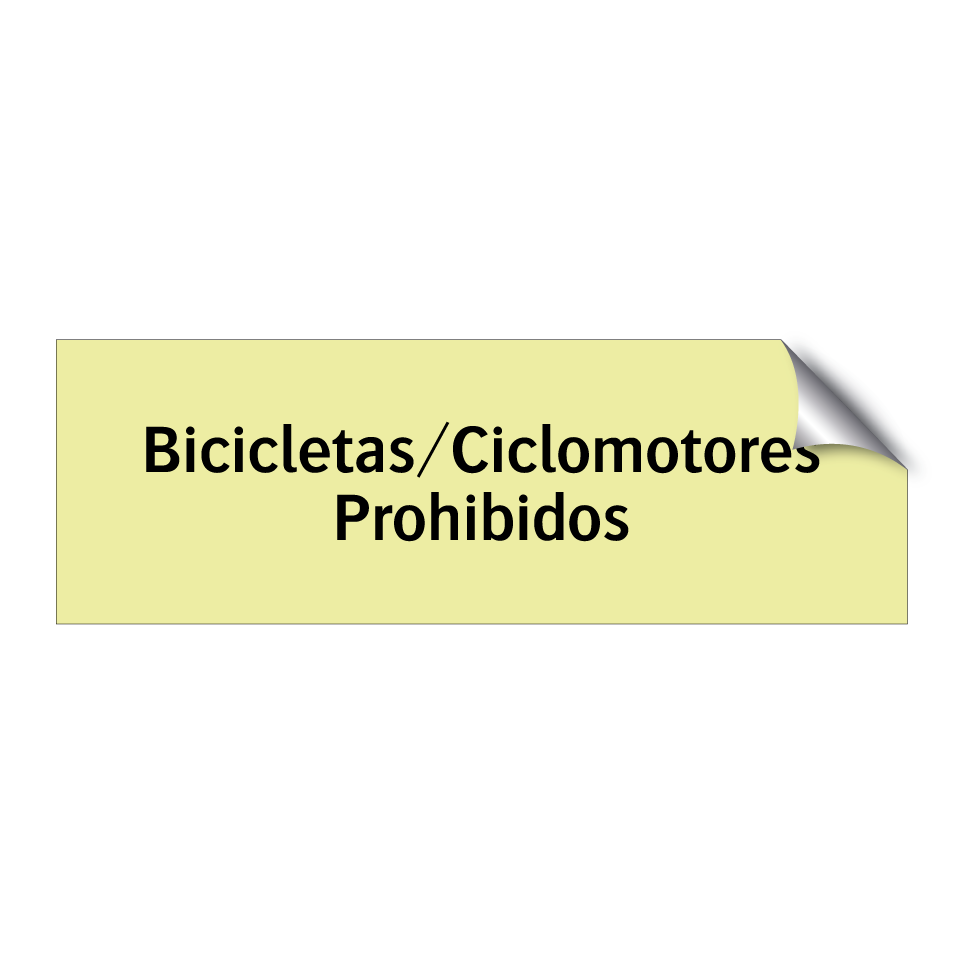 Bicicletas/Ciclomotores Prohibidos