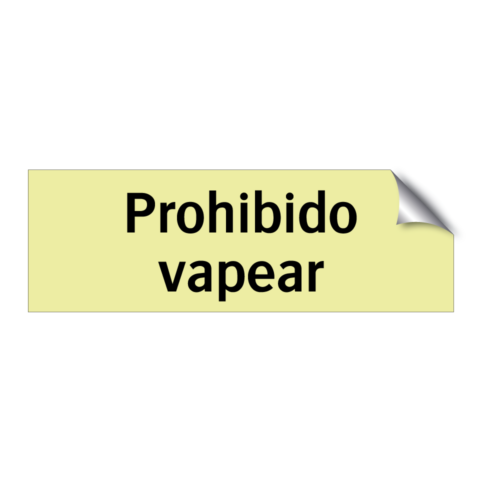 Prohibido vapear