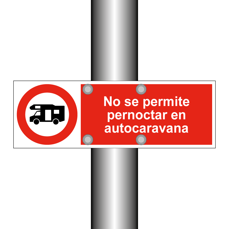 No se permite pernoctar en autocaravana