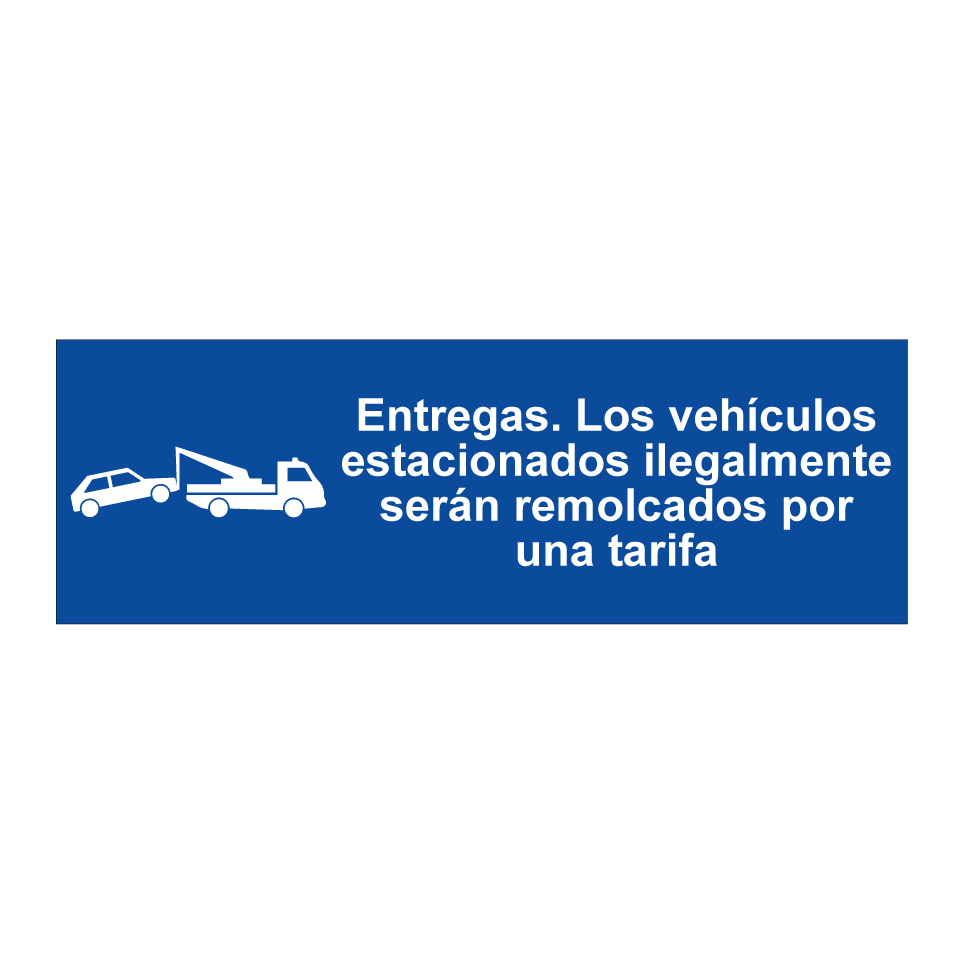 Entregas. Los vehículos estacionados ilegalmente serán remolcados por una tarifa