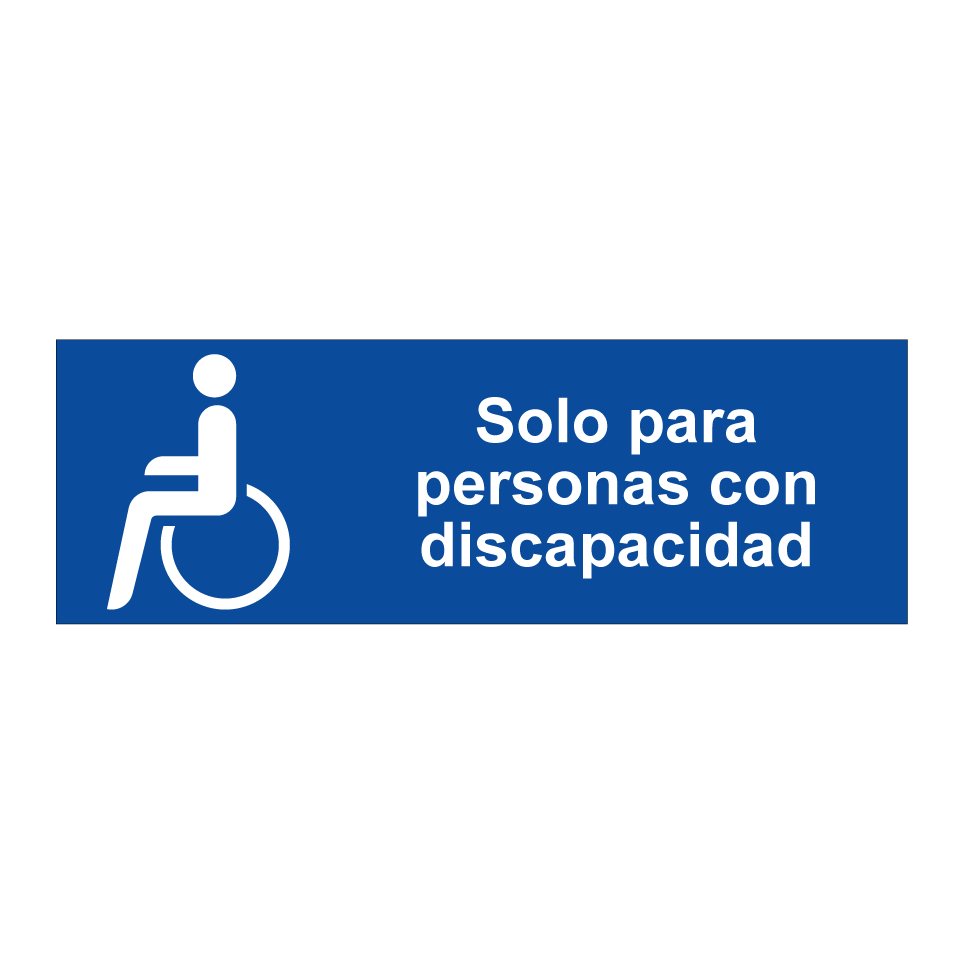 Solo para personas con discapacidad