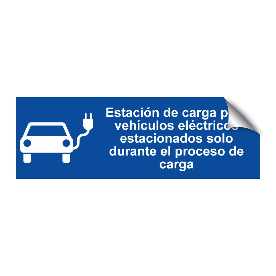 Estación de carga para vehículos eléctricos estacionados solo durante el proceso de carga