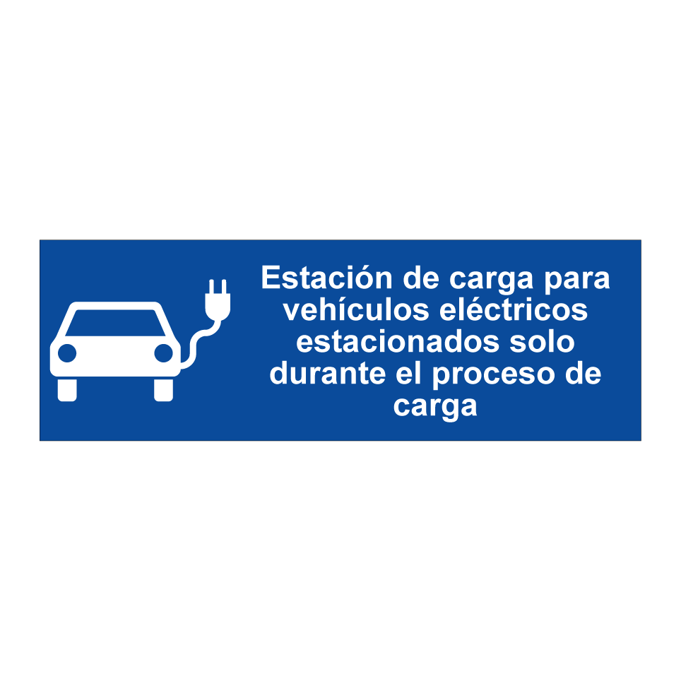 Estación de carga para vehículos eléctricos estacionados solo durante el proceso de carga
