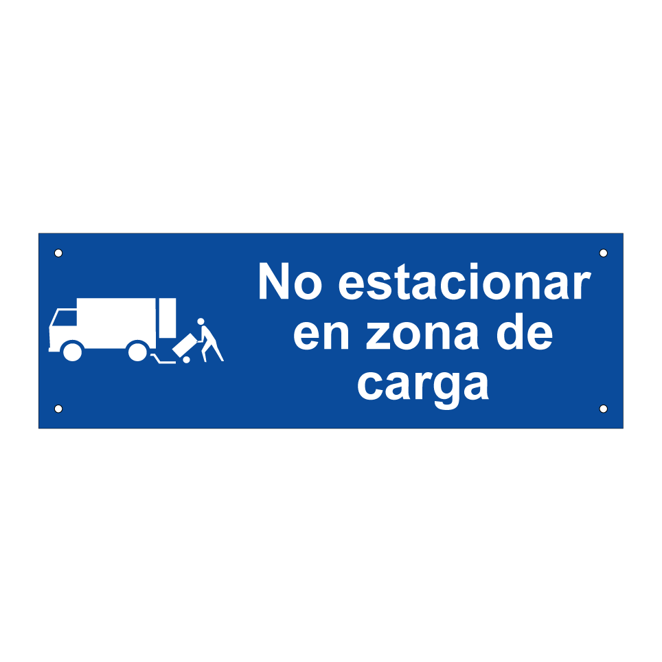 No estacionar en zona de carga