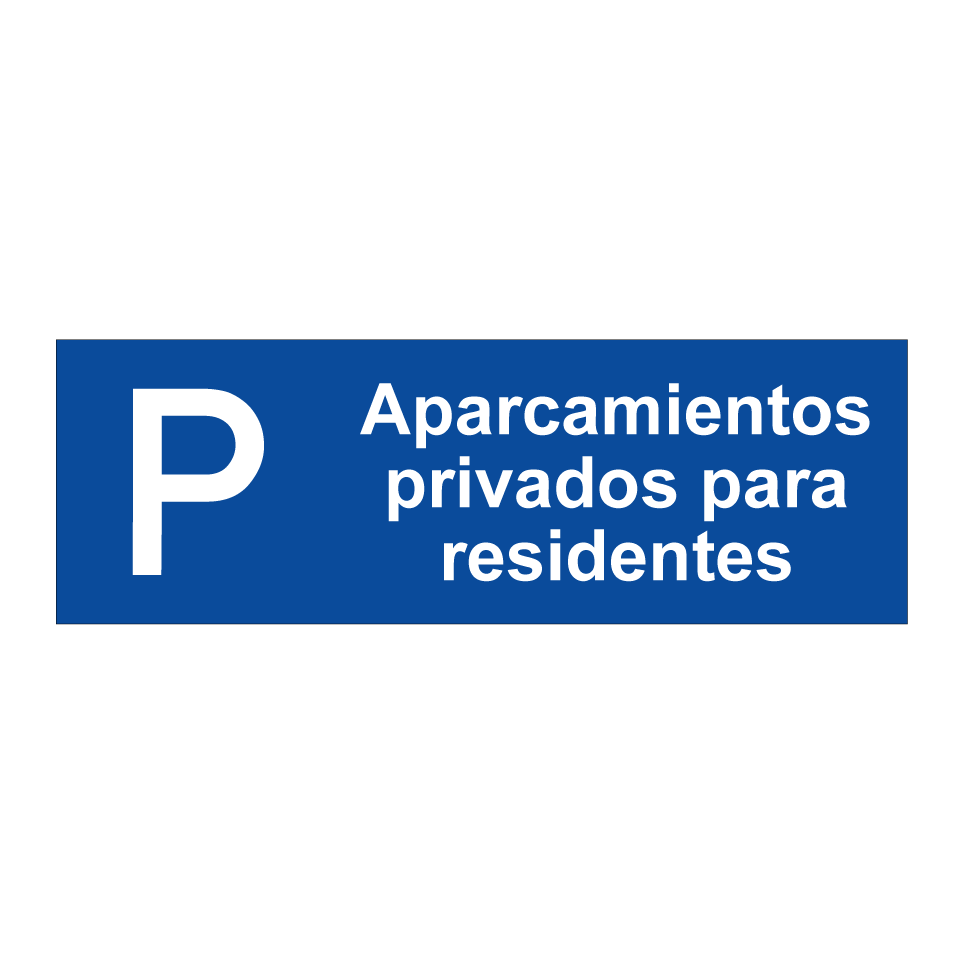 Aparcamientos privados para residentes