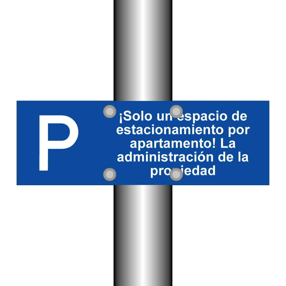 ¡Solo un espacio de estacionamiento por apartamento! La administración de la propiedad