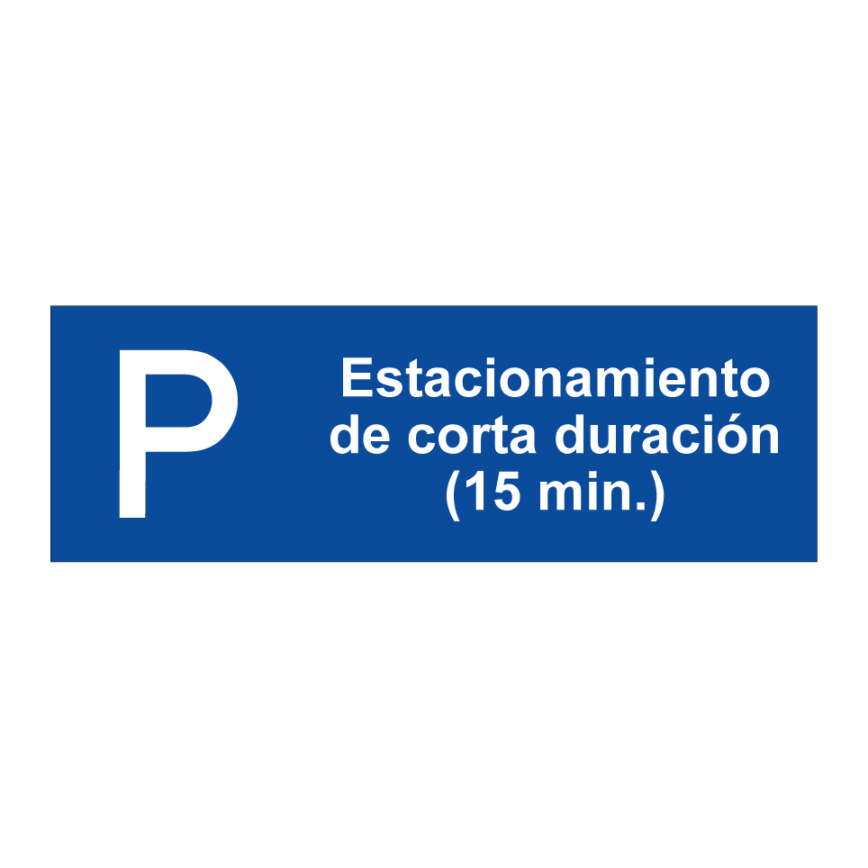 Estacionamiento de corta duración (15 min.)