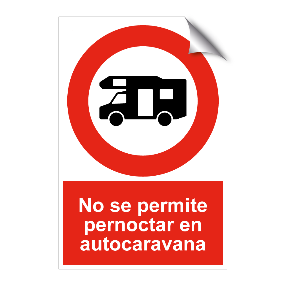 No se permite pernoctar en autocaravana