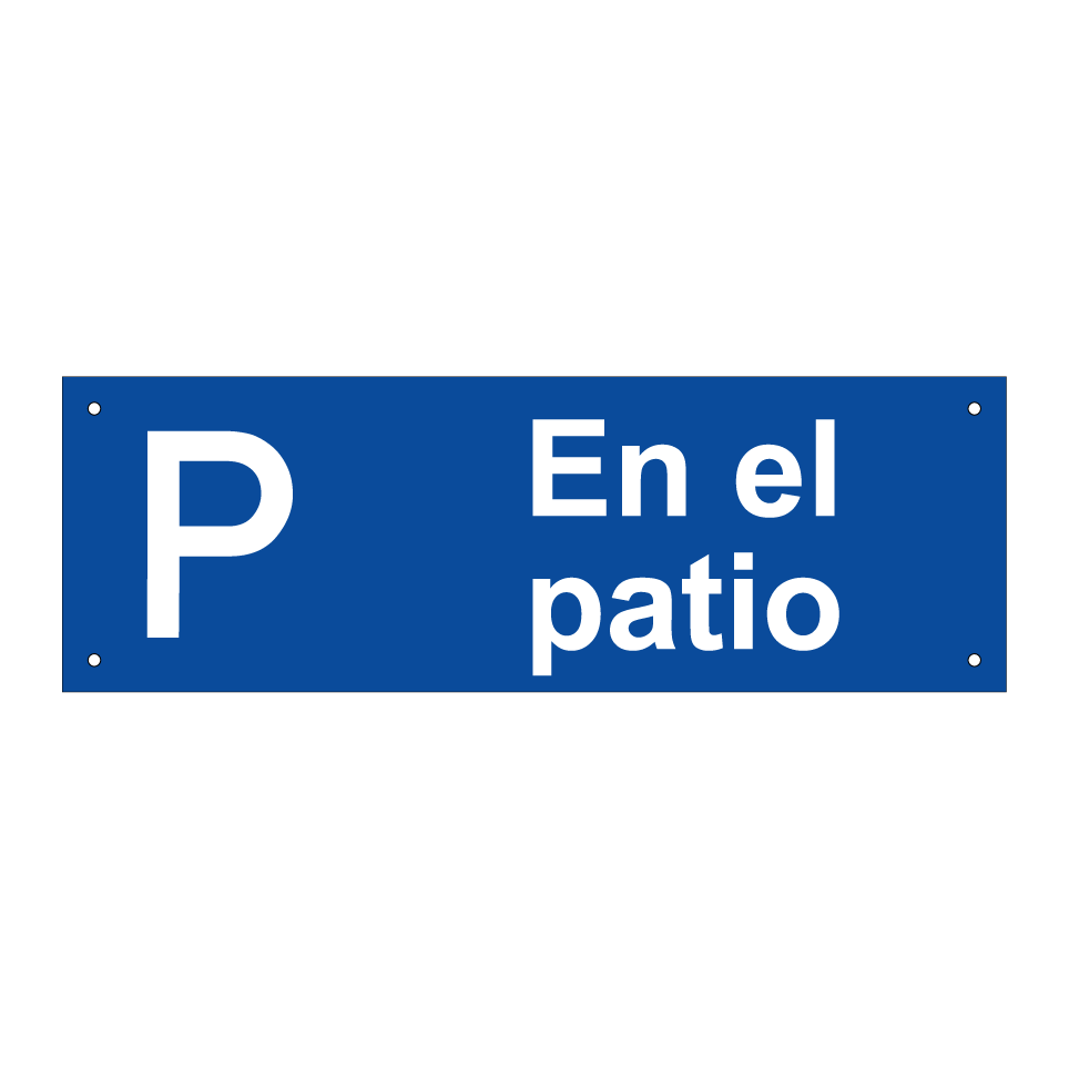 En el patio