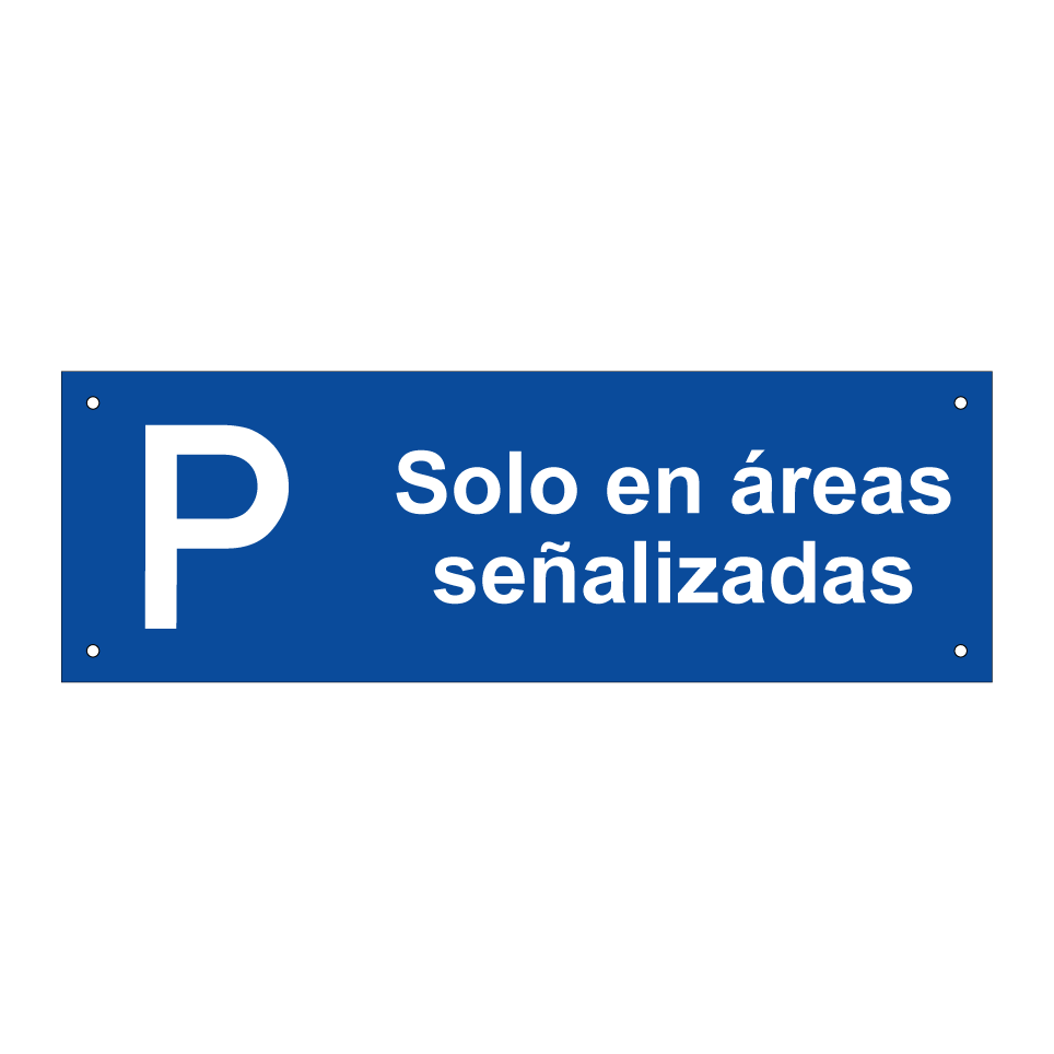 Solo en áreas señalizadas