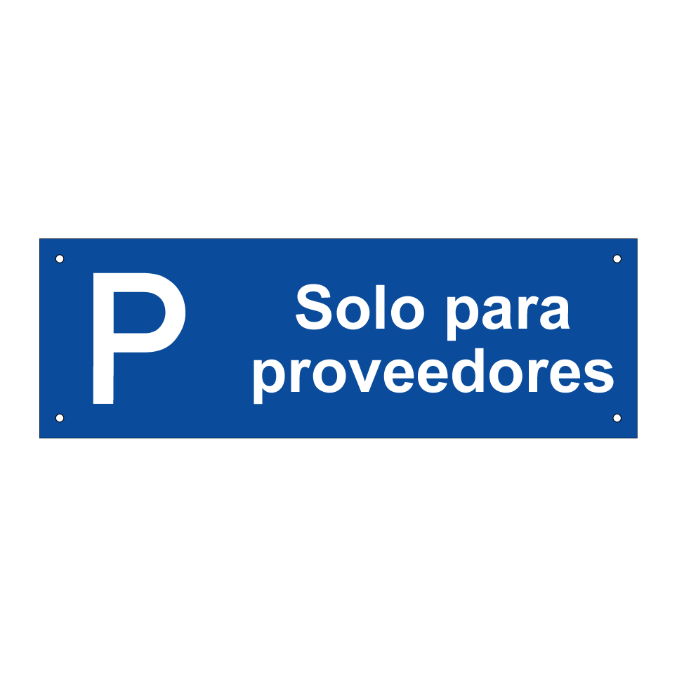Solo para proveedores