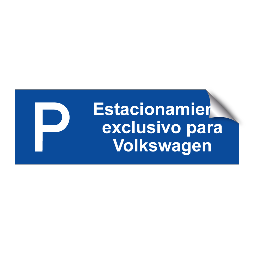 Estacionamiento exclusivo para Volkswagen
