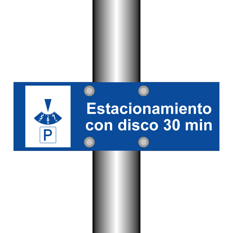 Estacionamiento con disco 30 min