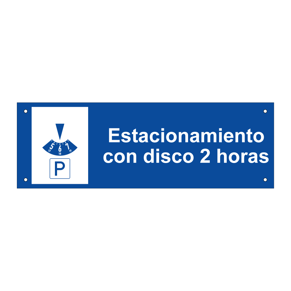 Estacionamiento con disco 2 horas