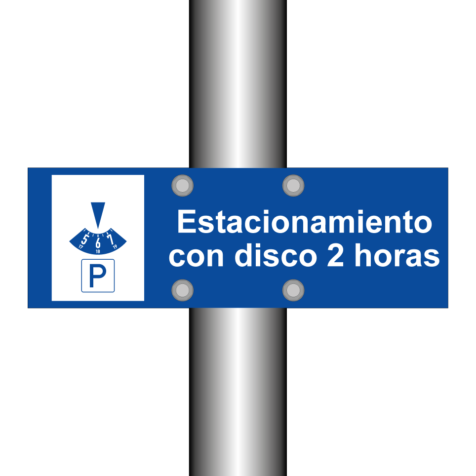 Estacionamiento con disco 2 horas