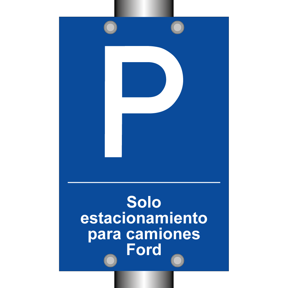Solo estacionamiento para camiones Ford