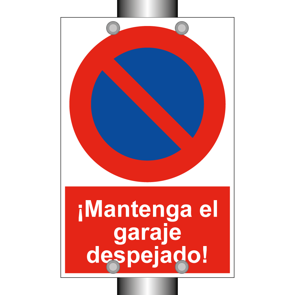 ¡Mantenga el garaje despejado!