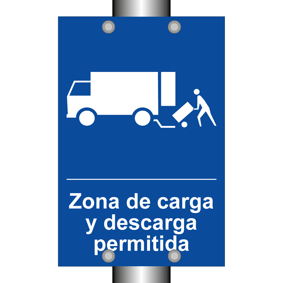 Zona de carga y descarga permitida