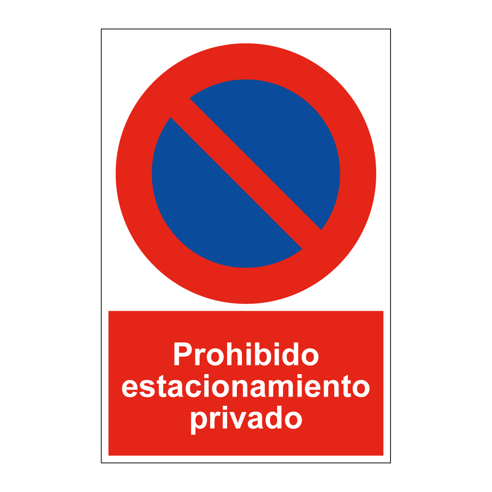 Prohibido estacionamiento privado