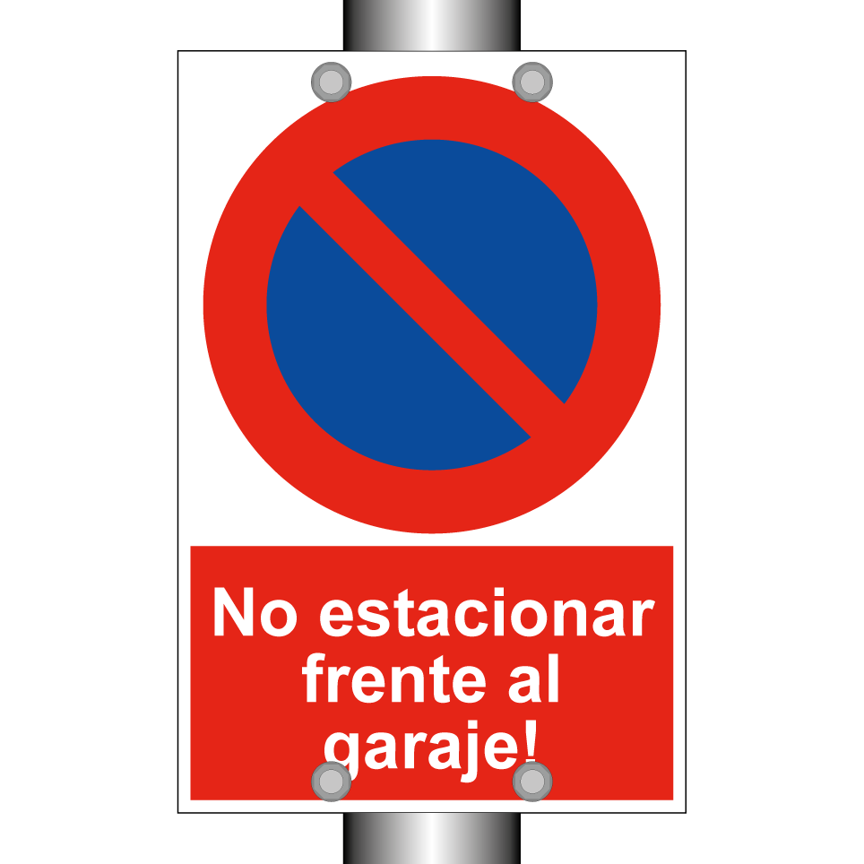 No estacionar frente al garaje!