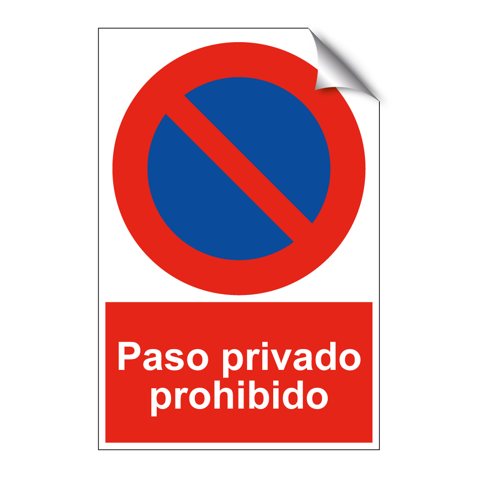 Paso privado prohibido
