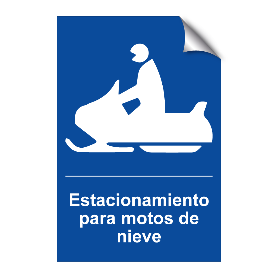 Estacionamiento para motos de nieve
