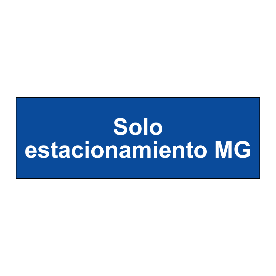 Solo estacionamiento MG