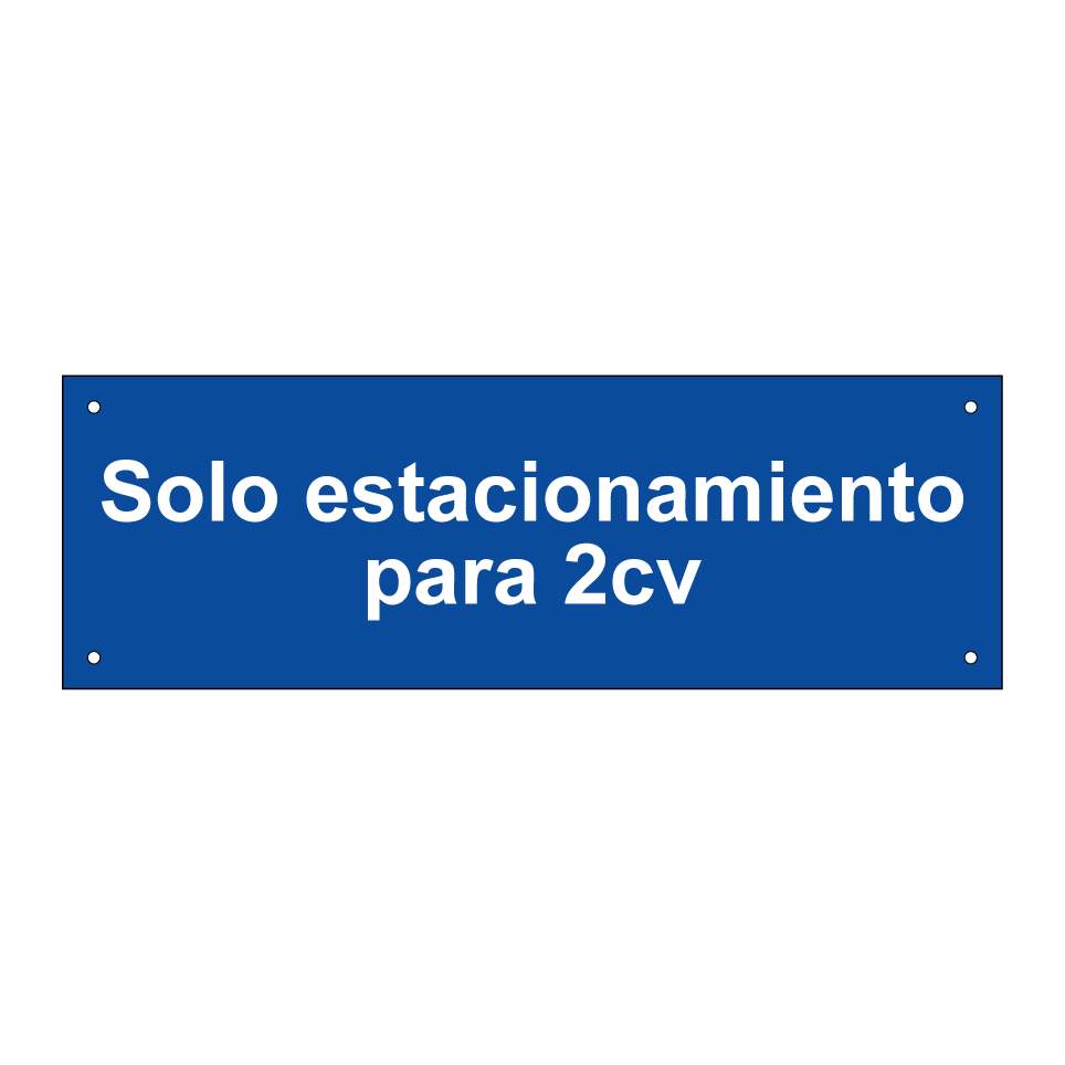 Solo estacionamiento para 2cv