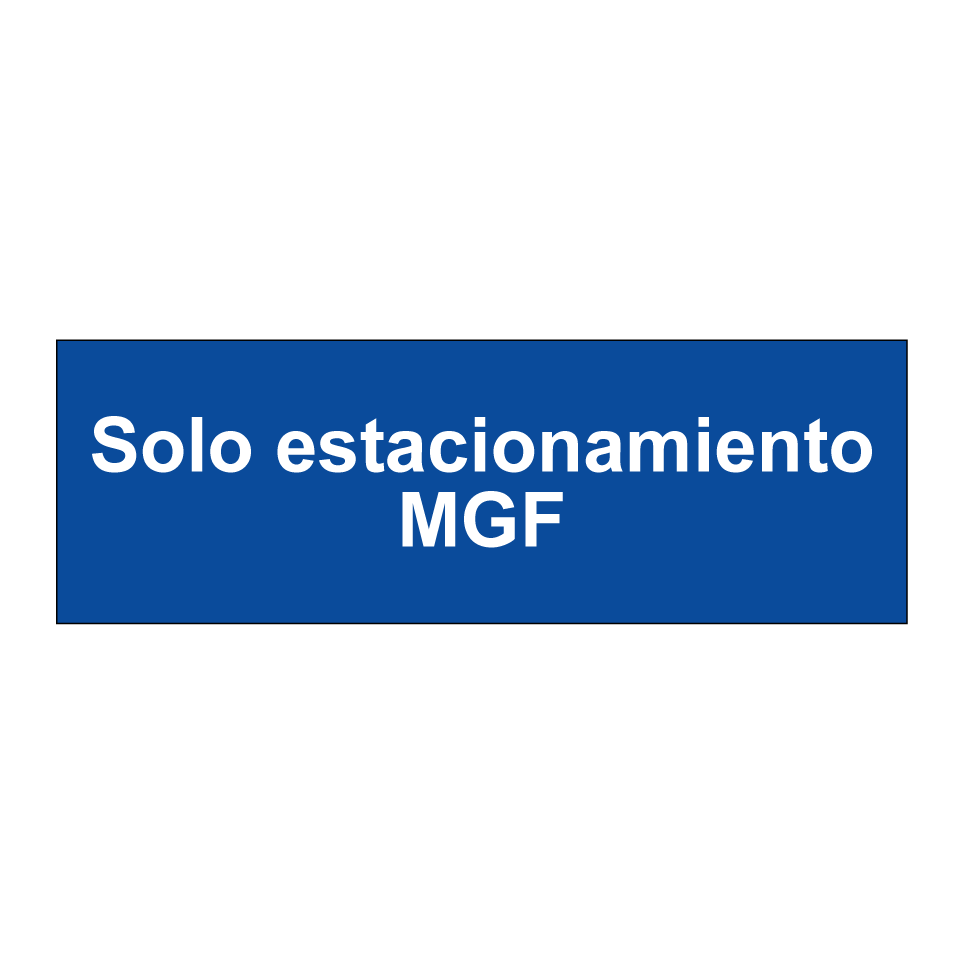 Solo estacionamiento MGF