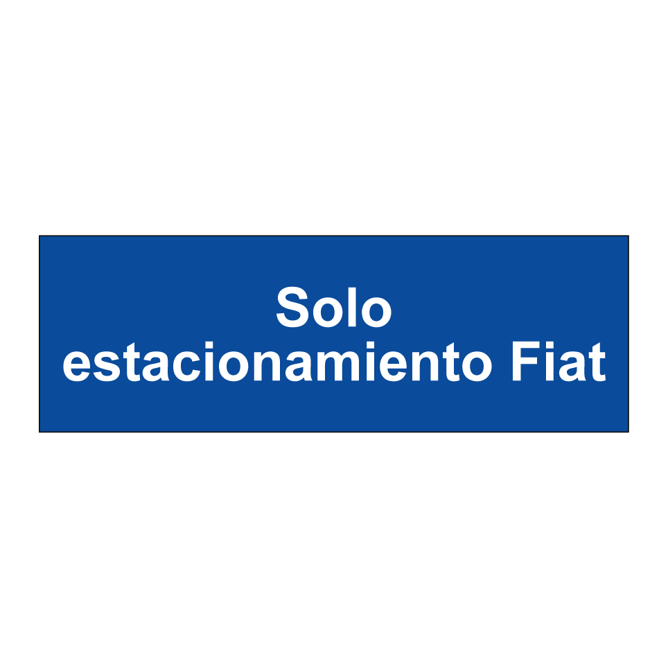 Solo estacionamiento Fiat
