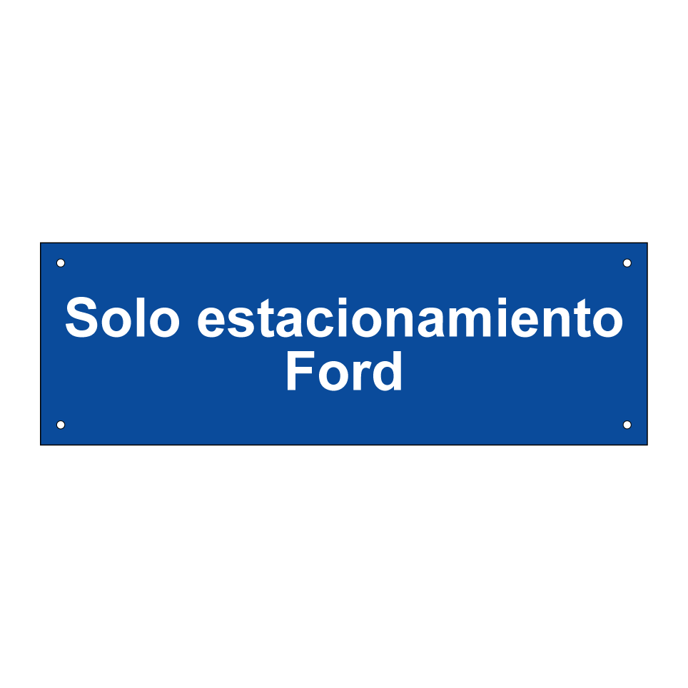 Solo estacionamiento Ford