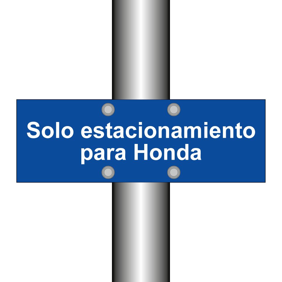 Solo estacionamiento para Honda