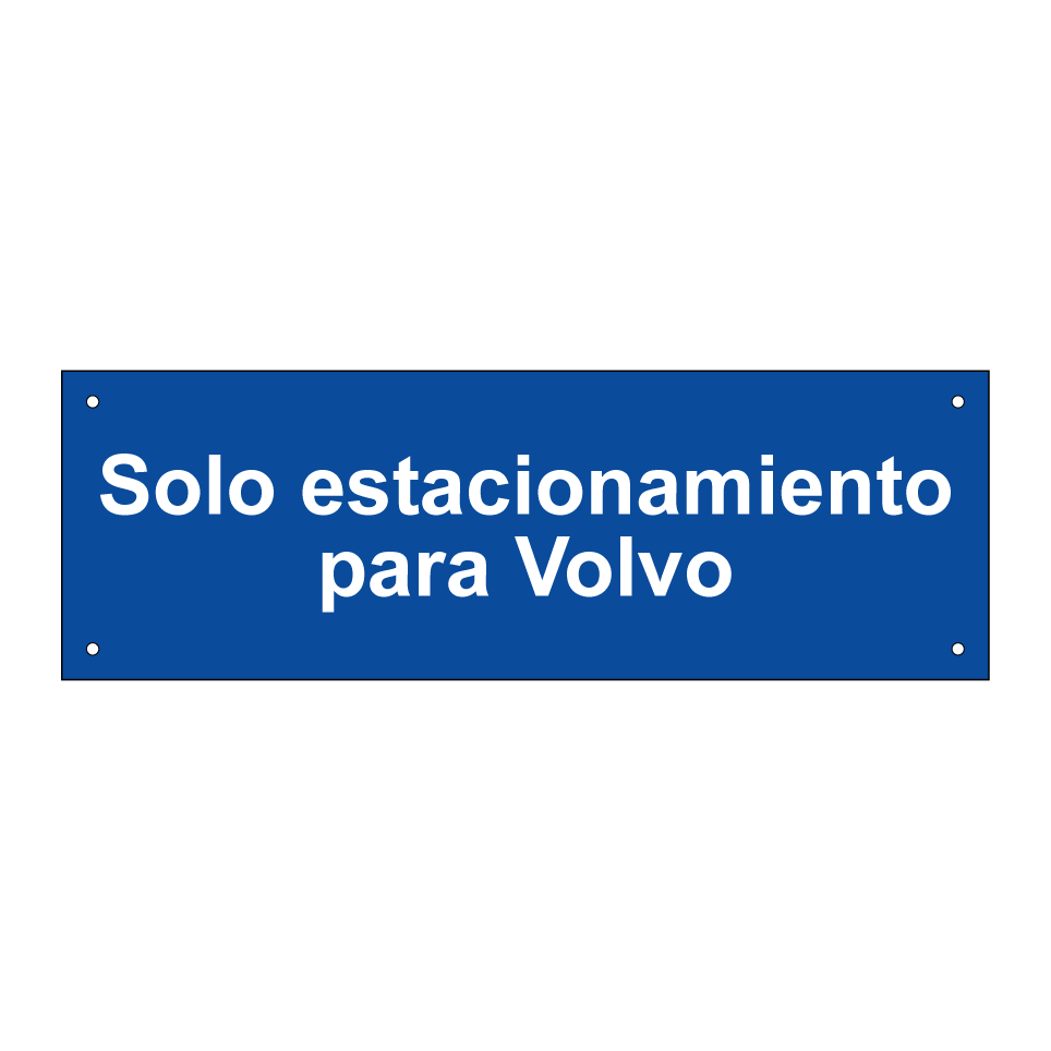 Solo estacionamiento para Volvo