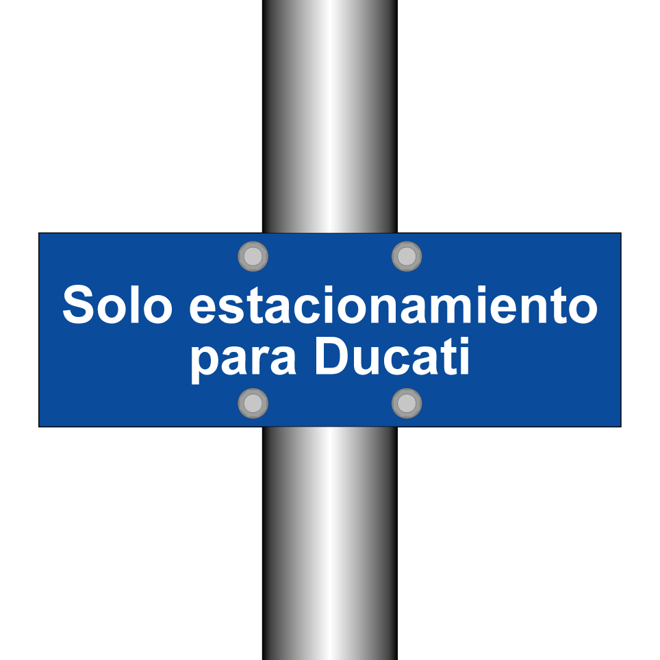 Solo estacionamiento para Ducati