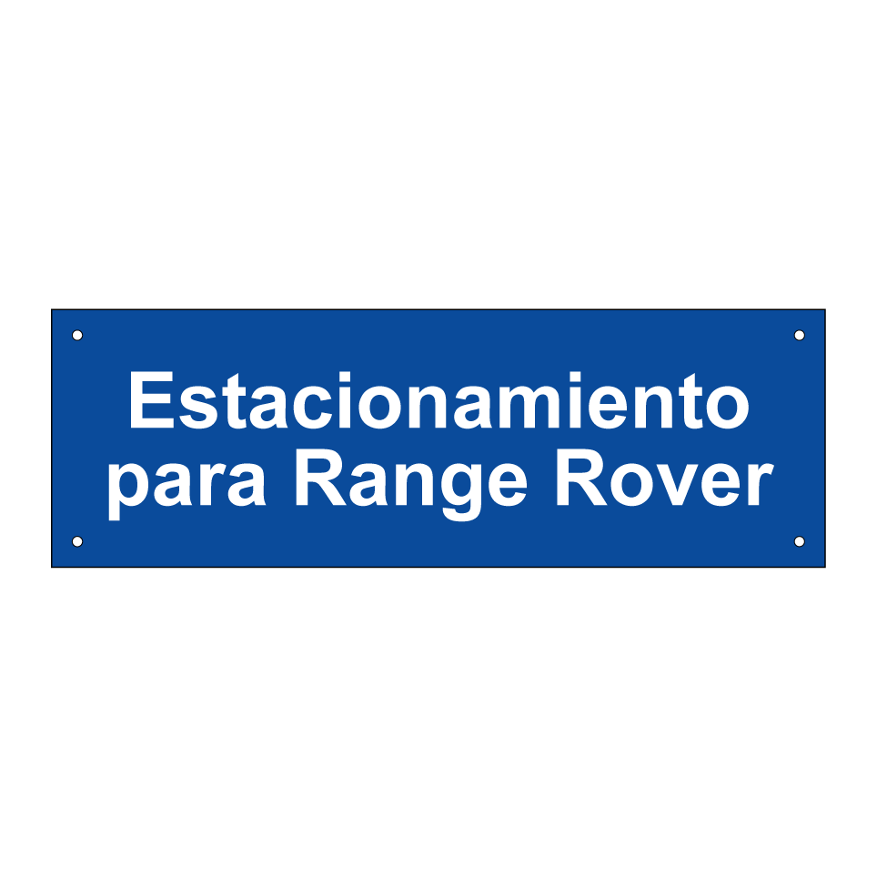 Estacionamiento para Range Rover