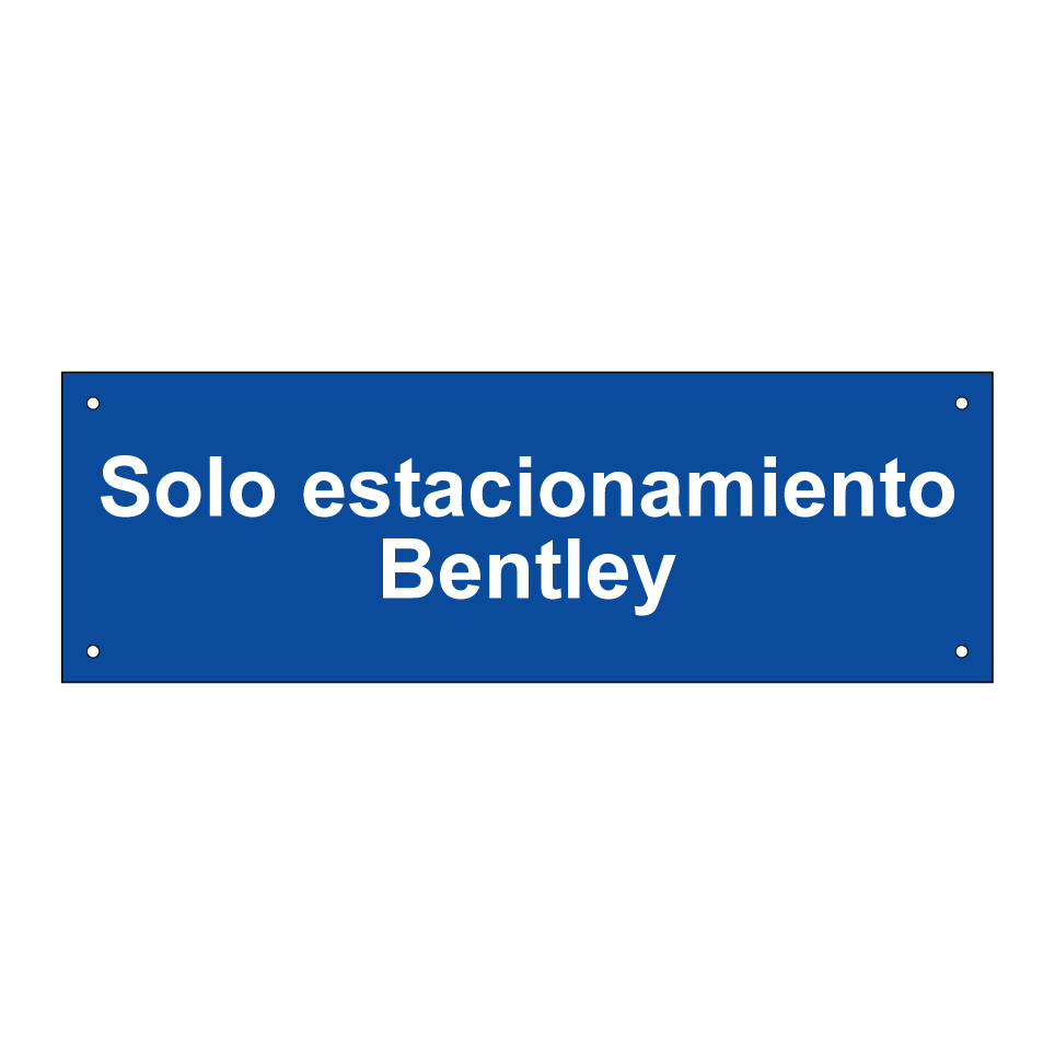 Solo estacionamiento Bentley