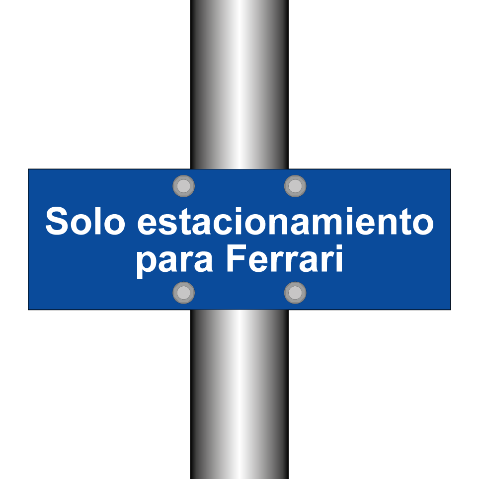 Solo estacionamiento para Ferrari
