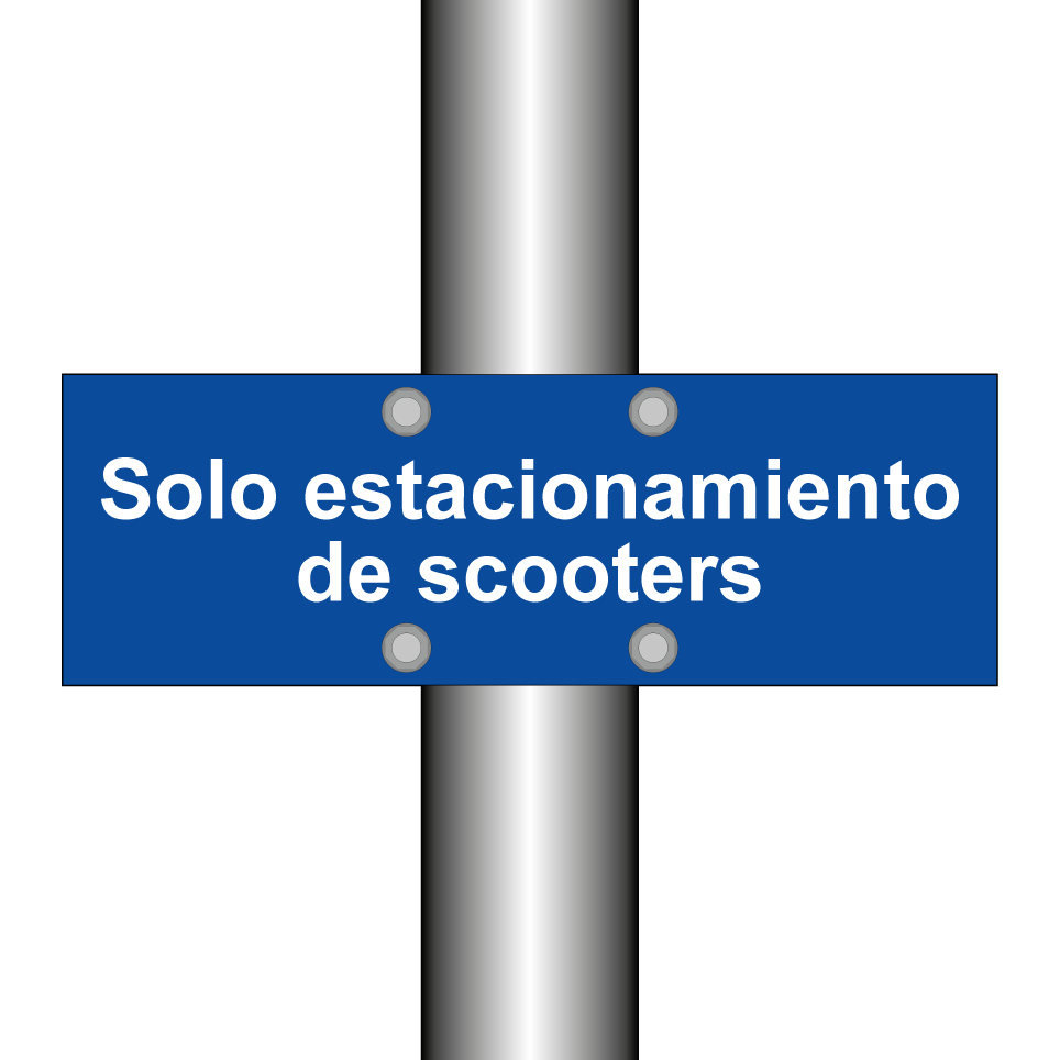 Solo estacionamiento de scooters
