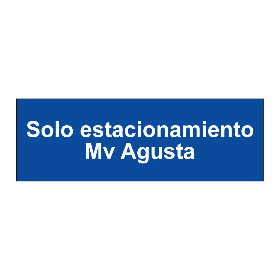 Solo estacionamiento Mv Agusta