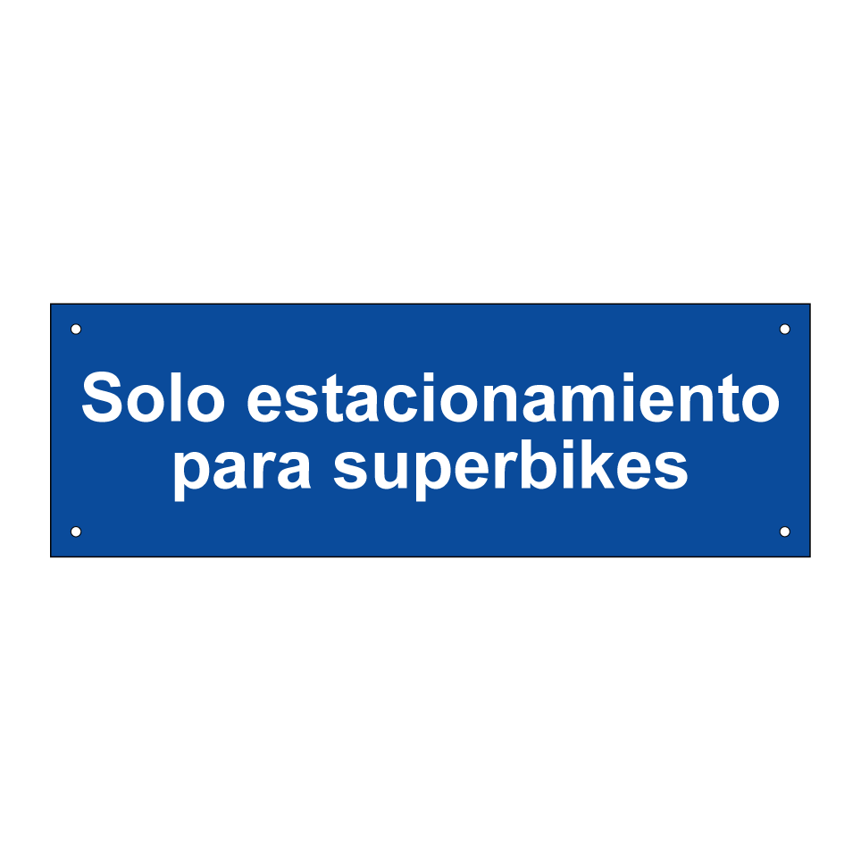 Solo estacionamiento para superbikes