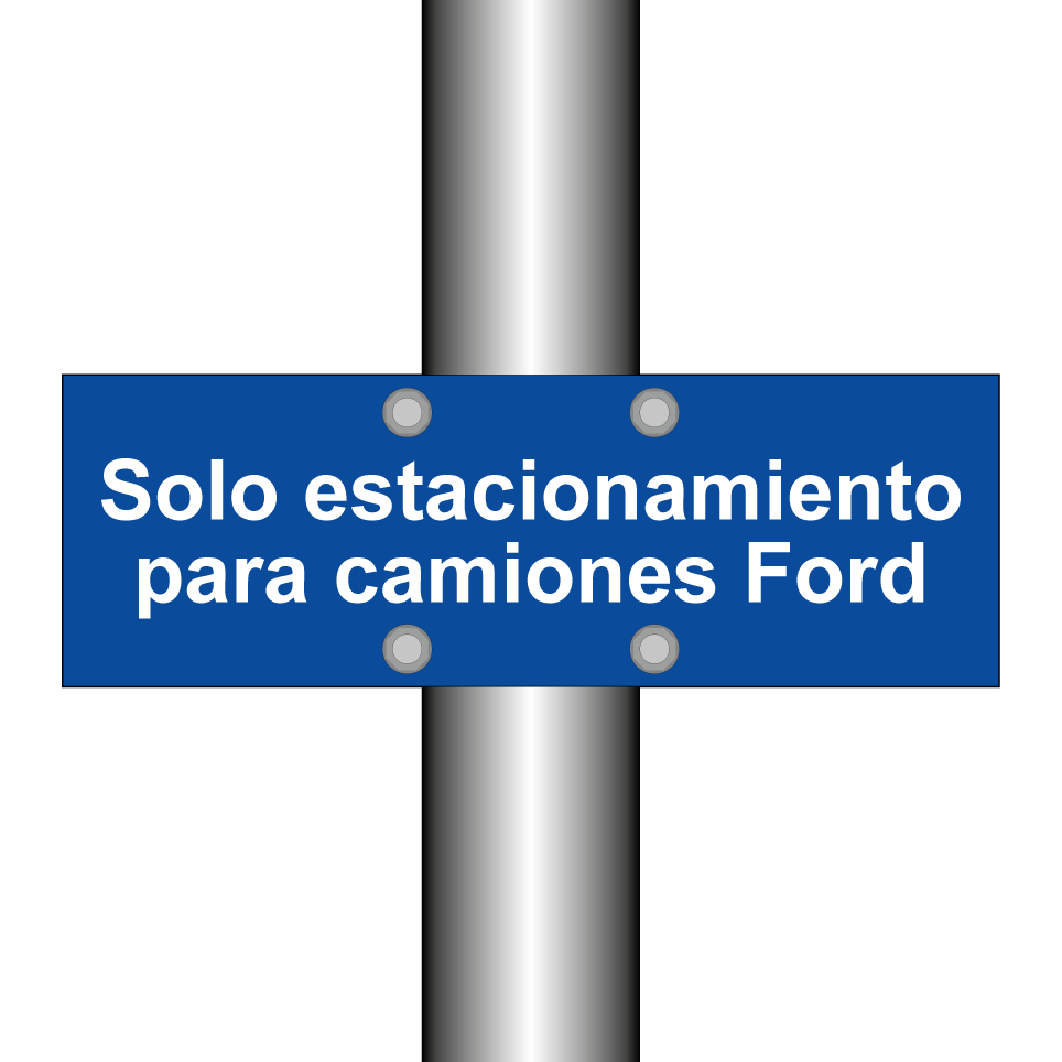 Solo estacionamiento para camiones Ford