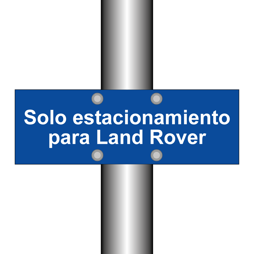 Solo estacionamiento para Land Rover