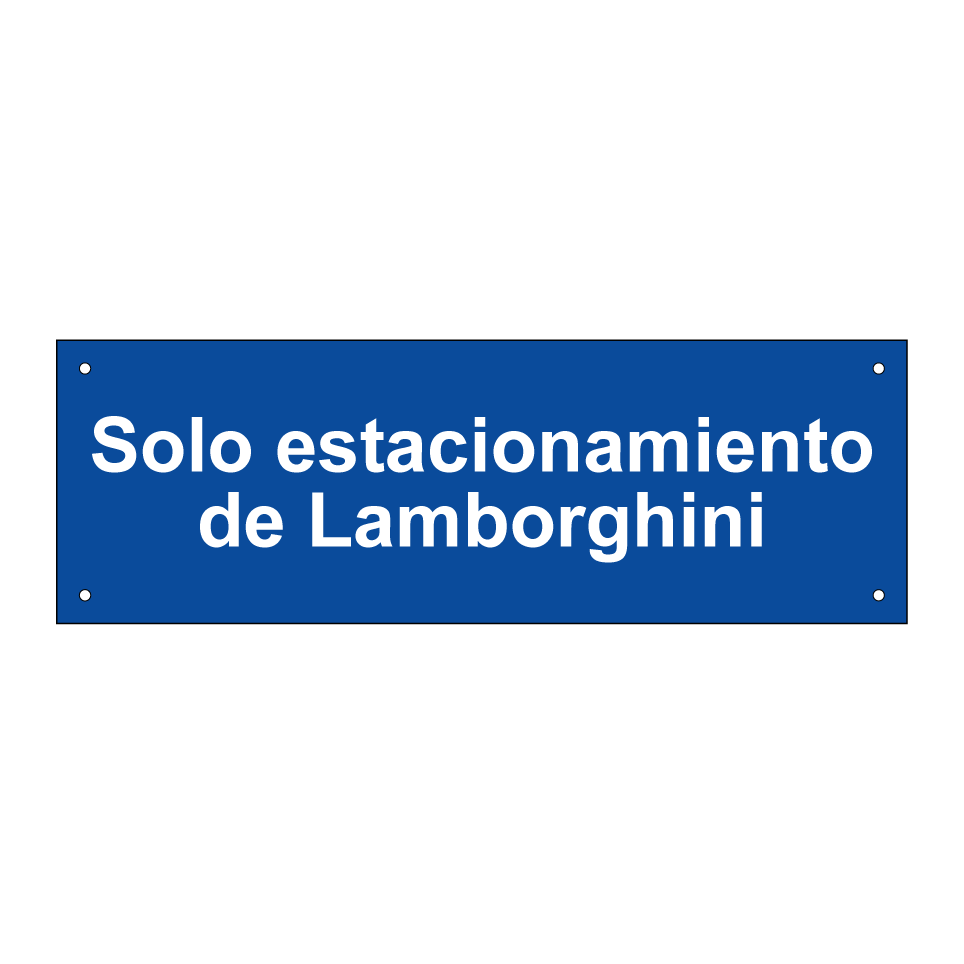 Solo estacionamiento de Lamborghini