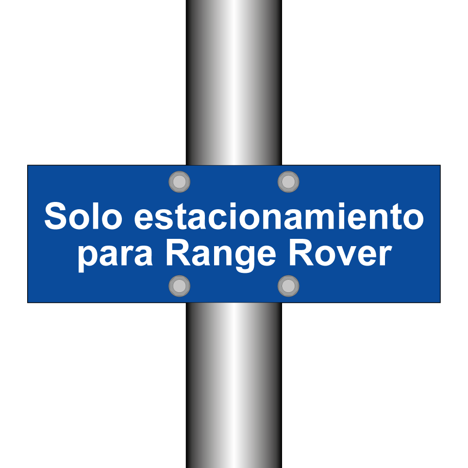 Solo estacionamiento para Range Rover