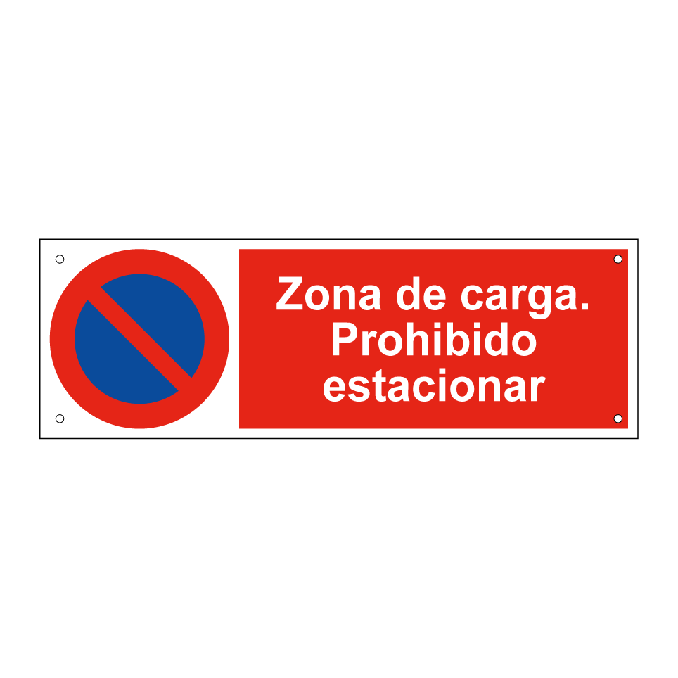 Zona de carga. Prohibido estacionar